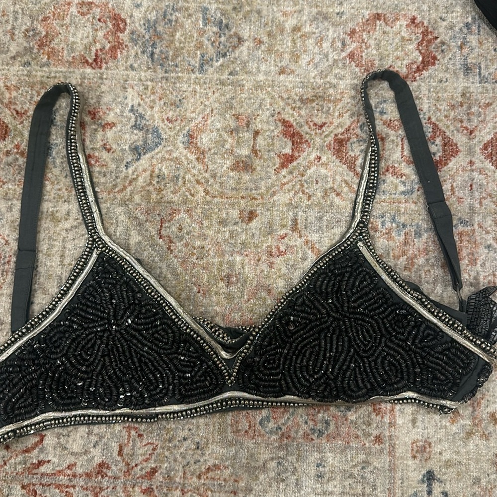 Limited edition beaded bra top Zara